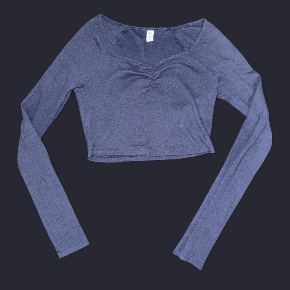 Nordstrom Rack Dark Blue BP Cotton Crop Top Small